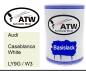 Preview: Audi, Casablanca White, LY9G / W3: 500ml Lackdose, von ATW Autoteile West.